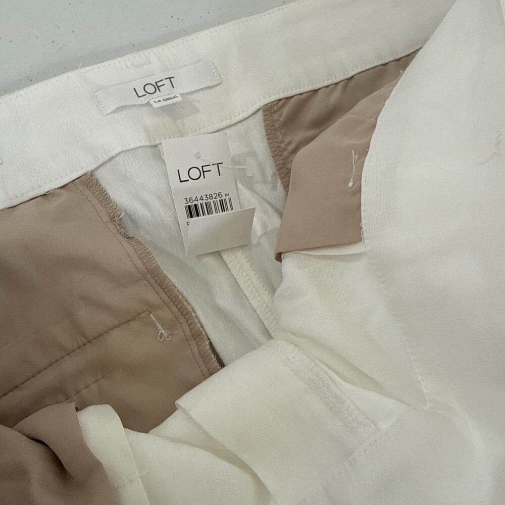 Loft Pants Womens 14 The Peyton Trouser Pleated High Rise Wide Leg Baggy - Picture 9 of 11
